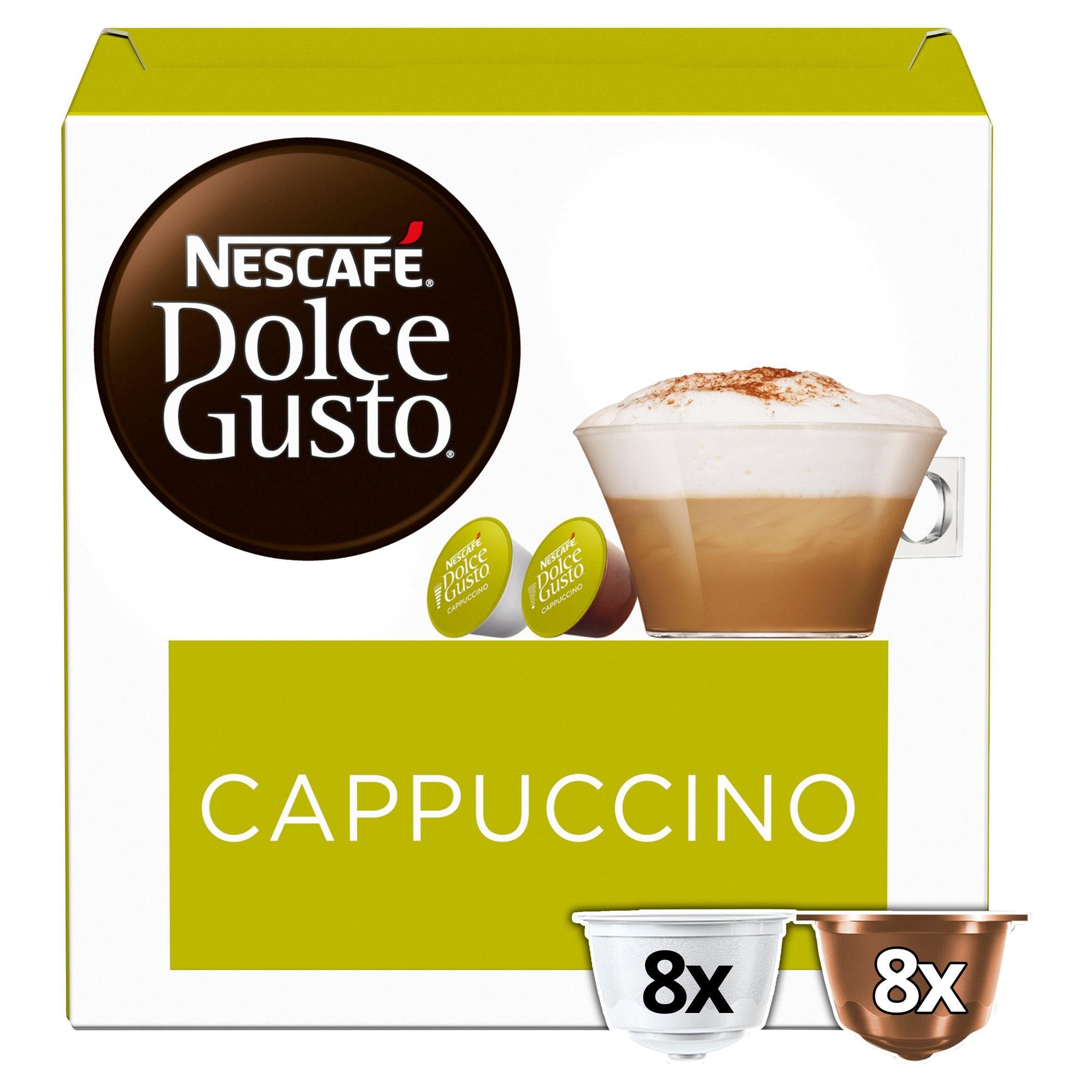 Nescafe Dolce Gusto Cappuccino Coffee x16 Pods, 8 Drinks All coffee Sainsburys   