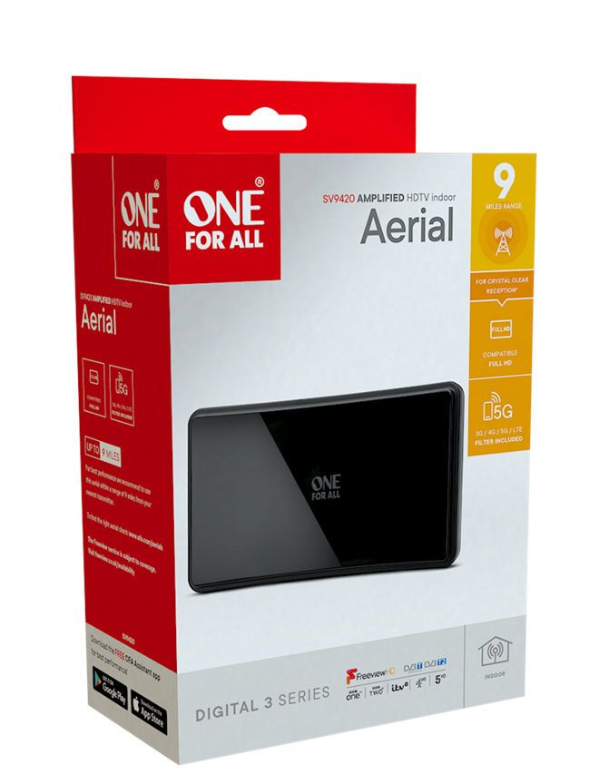 One For All Amplified 5G Aerial - SV9420 General Household ASDA   