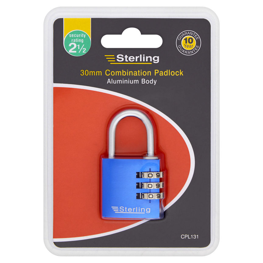 Sterling Combination Padlock