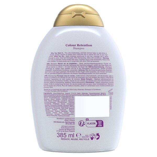 OGX COLOUR RETENTION SHAMPOO 385ML