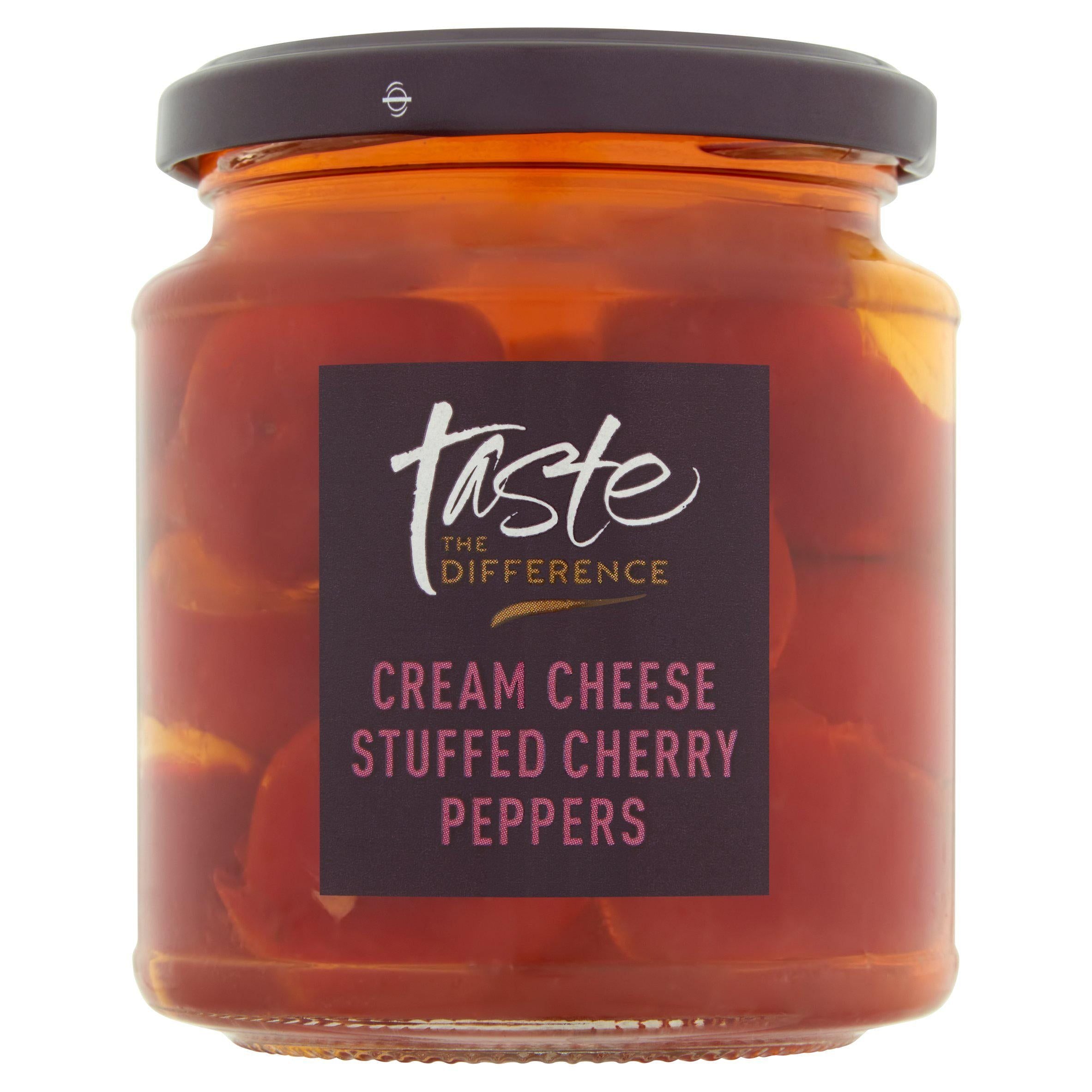 Sainsbury's Cream Cheese Stuffed Cherry Peppers, Taste the Difference 280g Olives & antipasti Sainsburys   