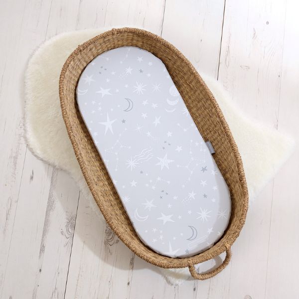 The Tiny Bed Co. Basket Changing Mat - Shiloh Skies