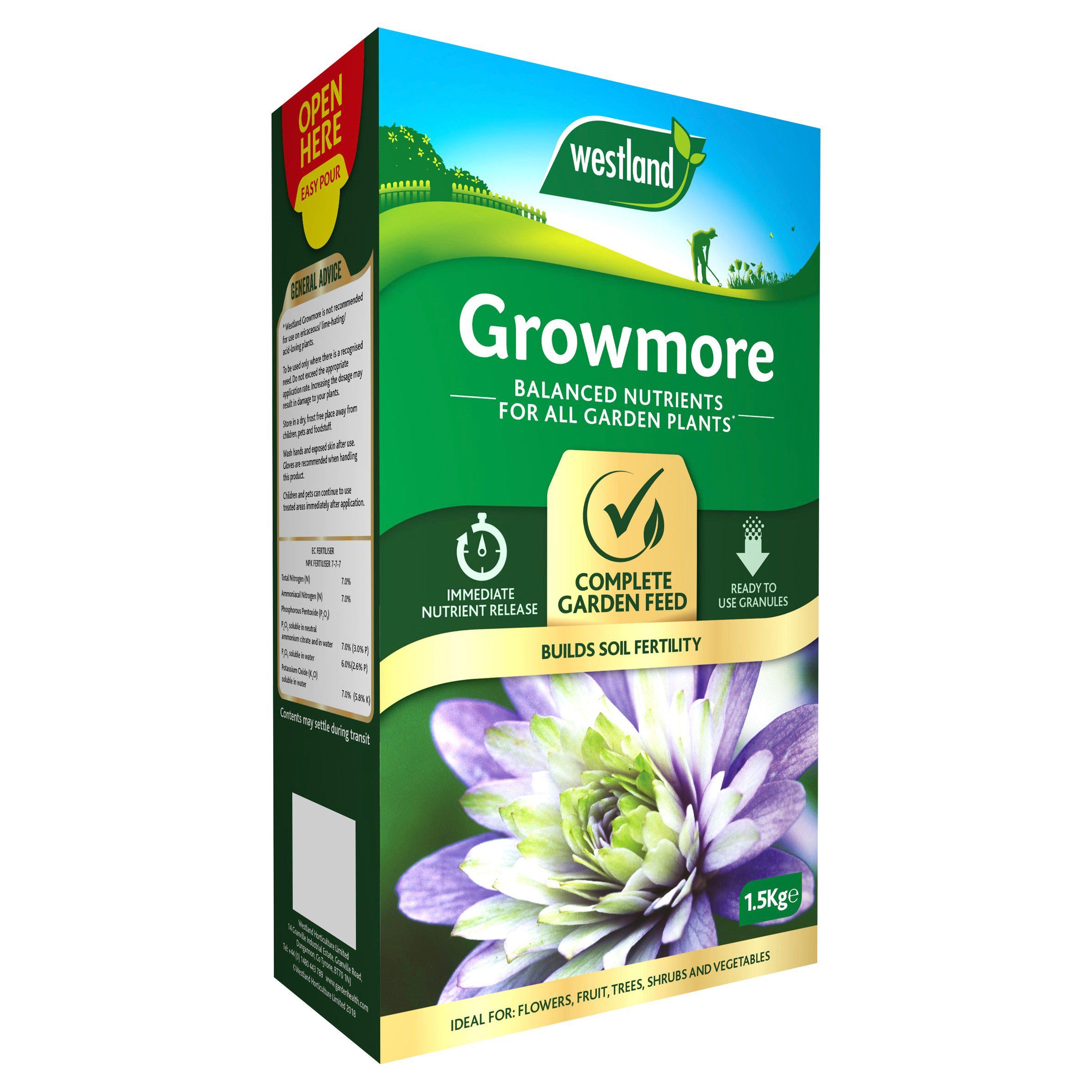 Westland Growmore Garden Fertiliser 1.5kg GOODS Sainsburys   