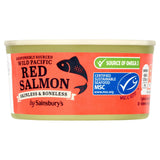 Sainsbury's Wild Pacific Red Salmon, Skinless & Boneless 170g Fish Sainsburys   