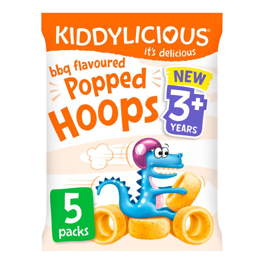 Kiddylicious Popped Hoops BBQ Flavour 3+ Years