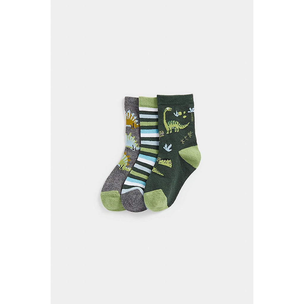 Mothercare Dinosaur Socks - 3 Pack