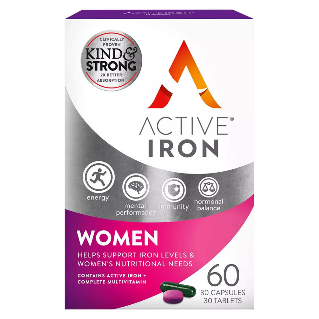 Active Iron For Women - 30 Daily Capsules & 30 Daily Tablets
