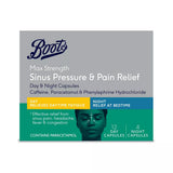 Boots Pharmaceuticals Max Strength Sinus Pressure & Pain Relief Day & Night - 16 Capsules