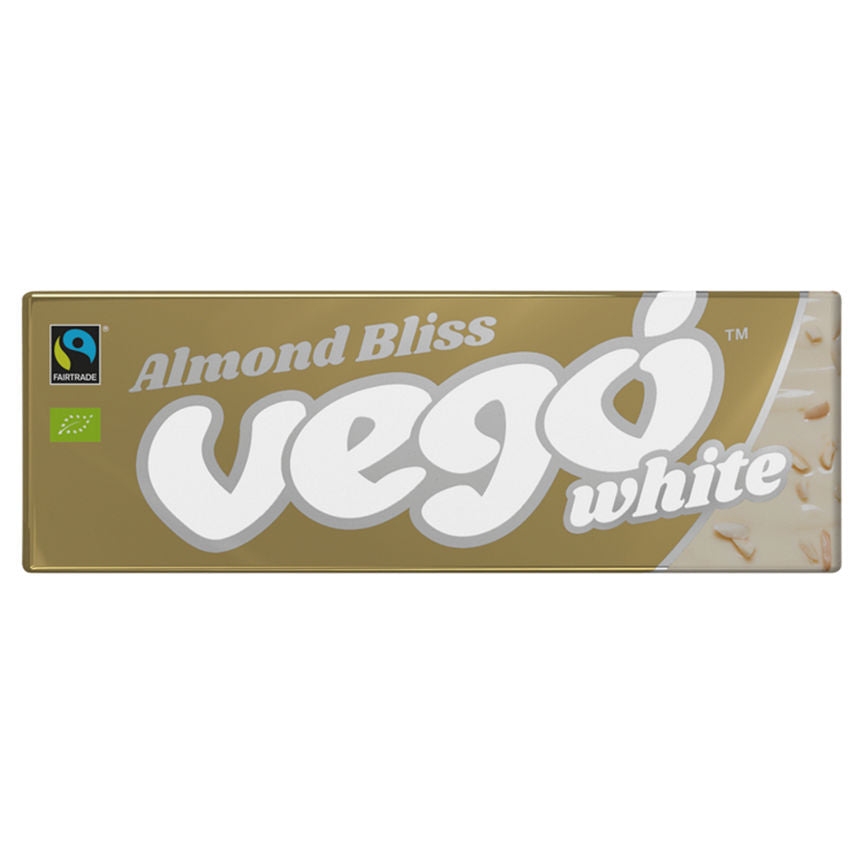 Vego Organic Almond Bliss White Chocolate Bar