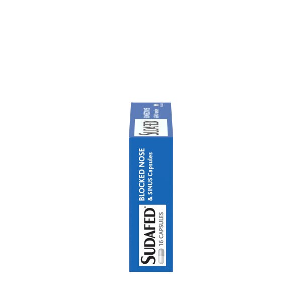 Sudafed Blocked Nose & Sinus Capsules 16Pk GOODS Superdrug   