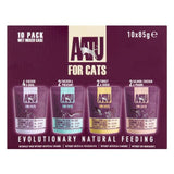 AATU Adult Cat Food Wet Pouches Mixed Case   10 x 85g