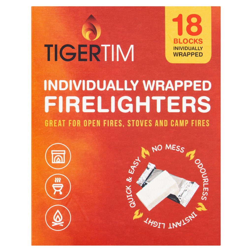 Tiger Tim Firelighters x18