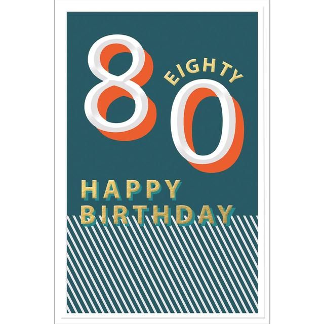 Abacus 80th Birthday Card