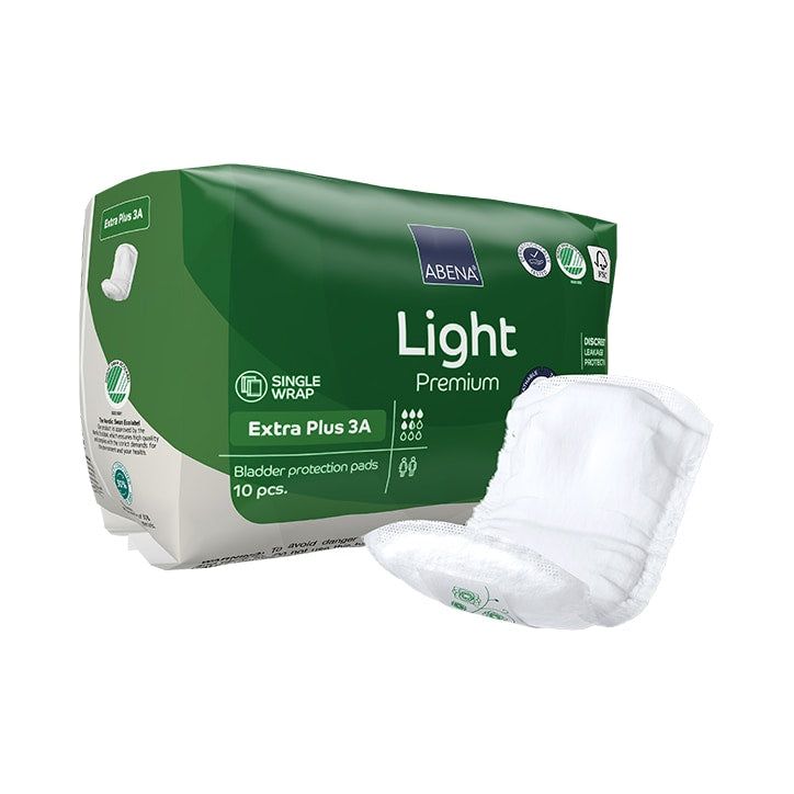 Abena Light Extra Plus 3A, 650ml Absorbency, 10 Incontinence Pads