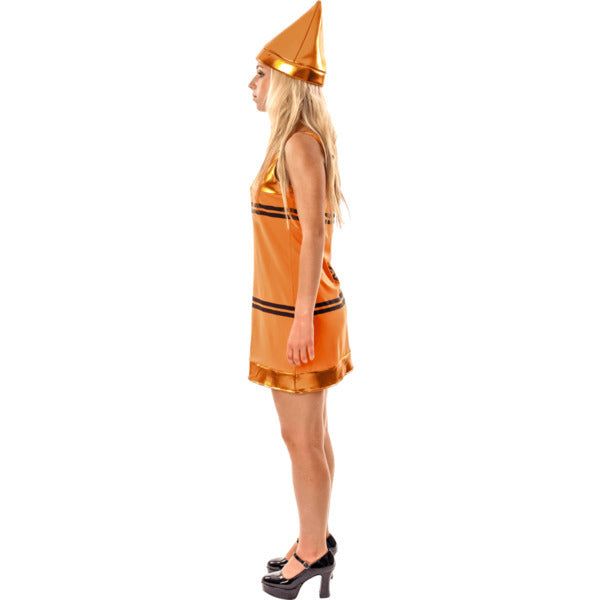 Orion Costumes Womens Orange Crayon Fancy Dress Small