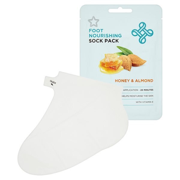 Superdrug Honey and Almond Nourishing Foot Mask & Foot Socks GOODS Superdrug   