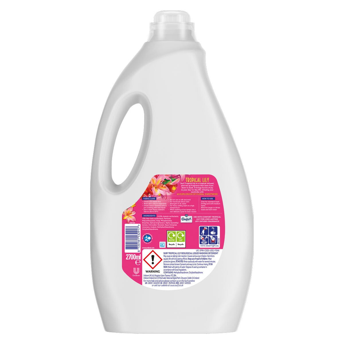 Surf Tropical Lily Laundry Liquid, 100 Wash - McGrocer