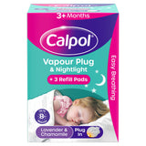 Calpol Vapour Plug In & Nightlight 3+ Months Plug & 3 Refills