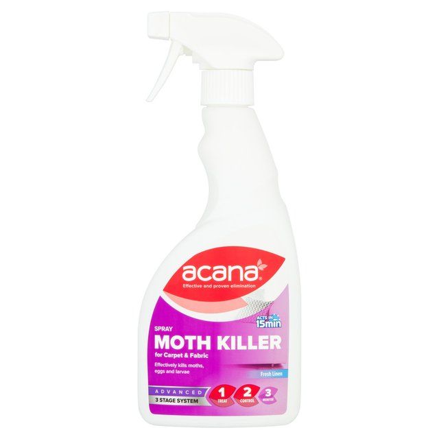 Acana Fragranced Carpet Moth Killer & Freshener Fresh Linen   500ml