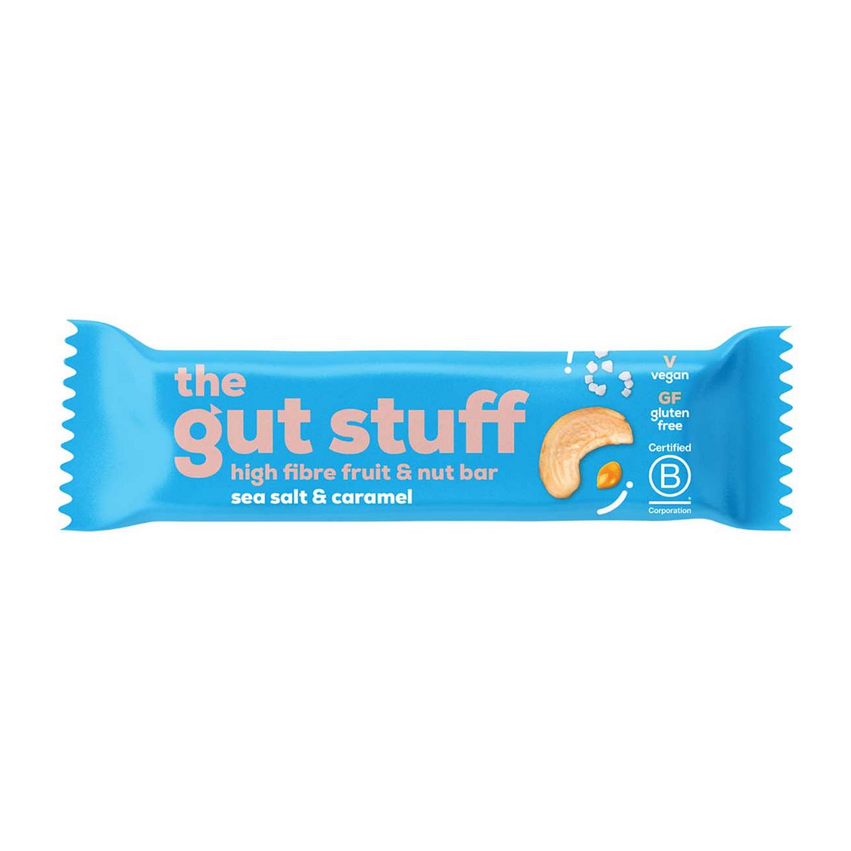 The Gut Stuff Sea Salt & Caramel High Fibre Fruit & Nut Bar - 35g GOODS Boots   