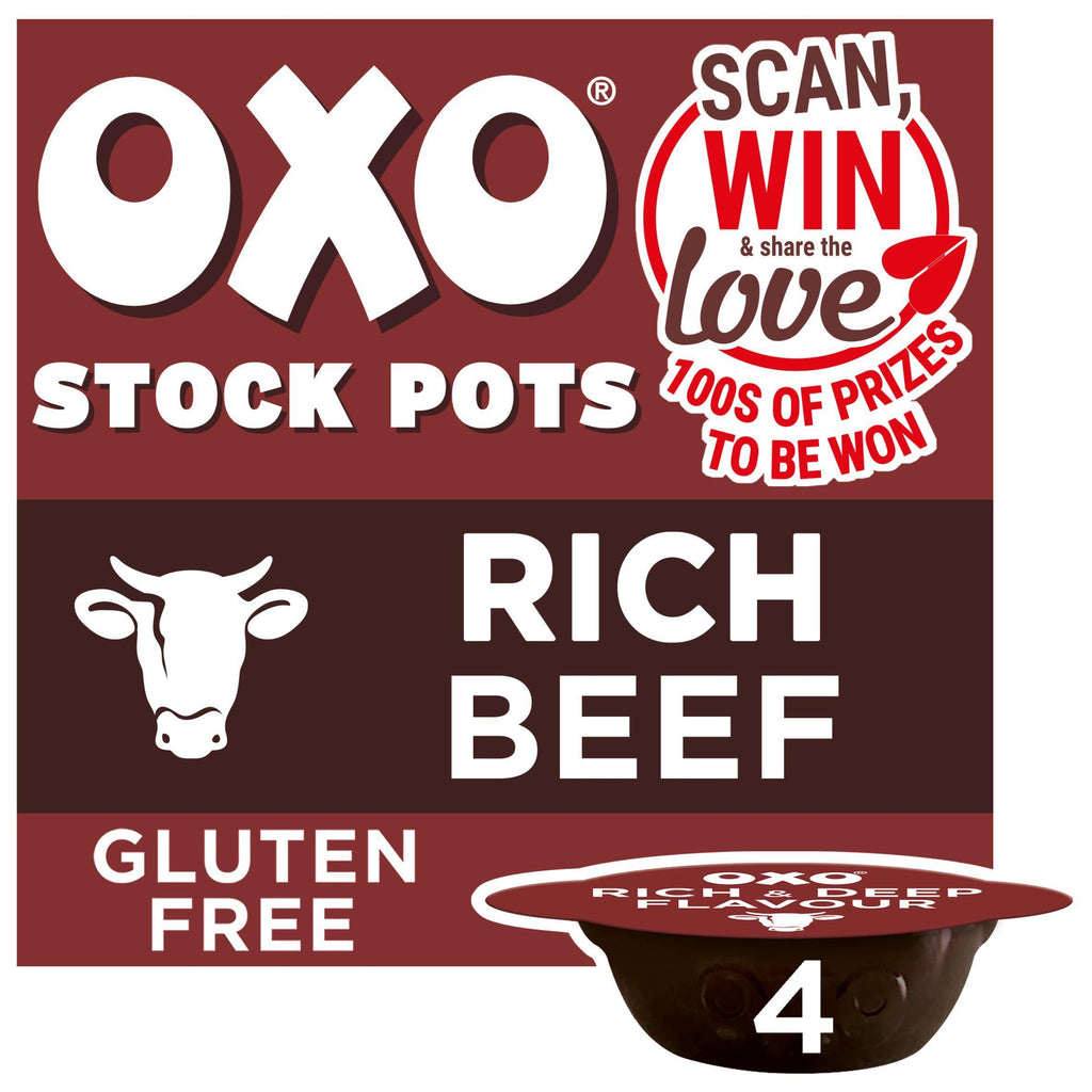 Oxo Beef with Onion & Rosemary Stock Pots x4 80g