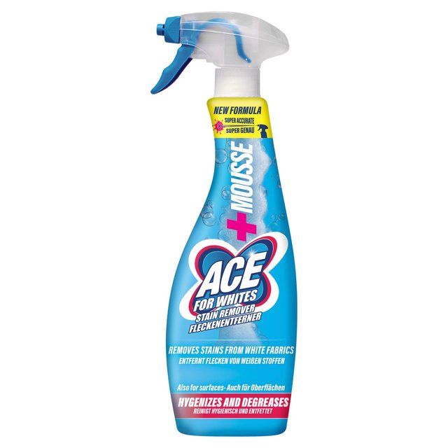 Ace Stain Remover Power Mousse Spray Whites   700ml