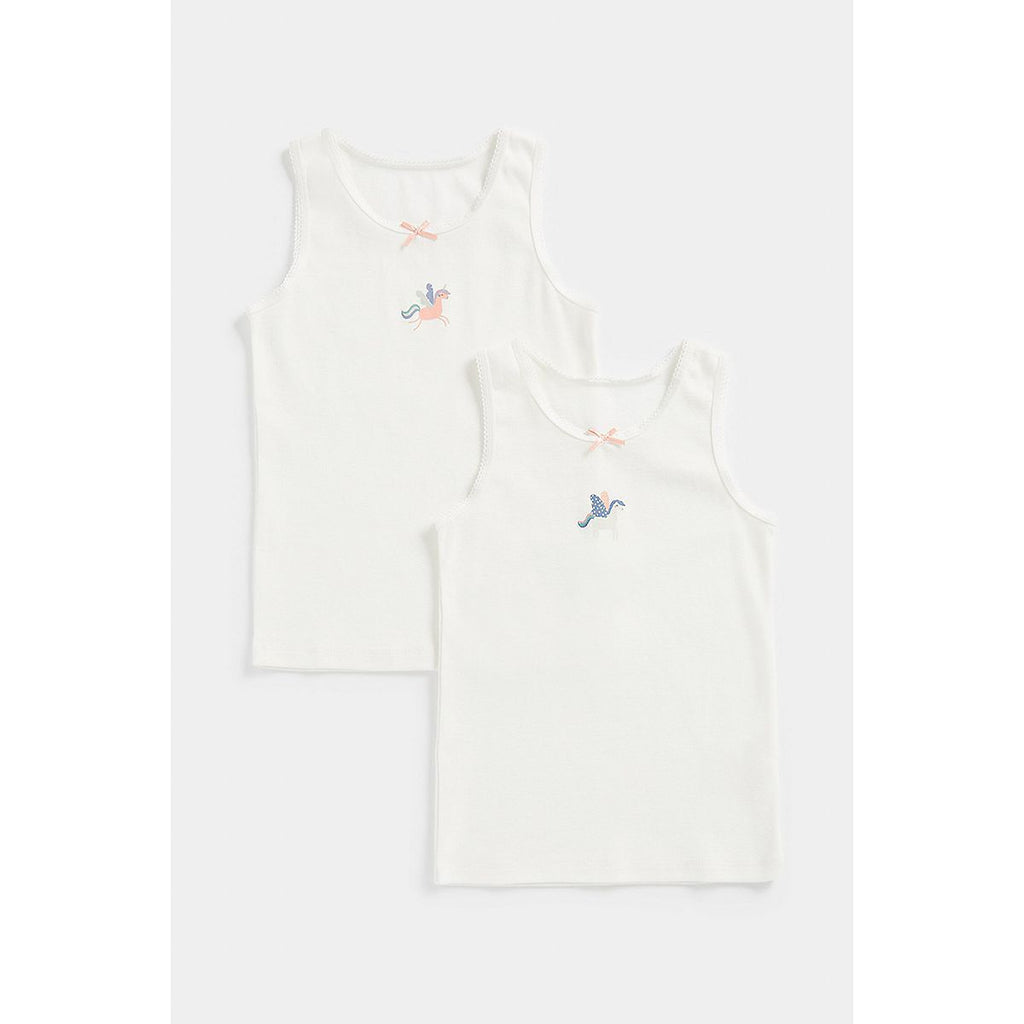 Mothercare Unicorn Sleeveless Vests - 2 Pack