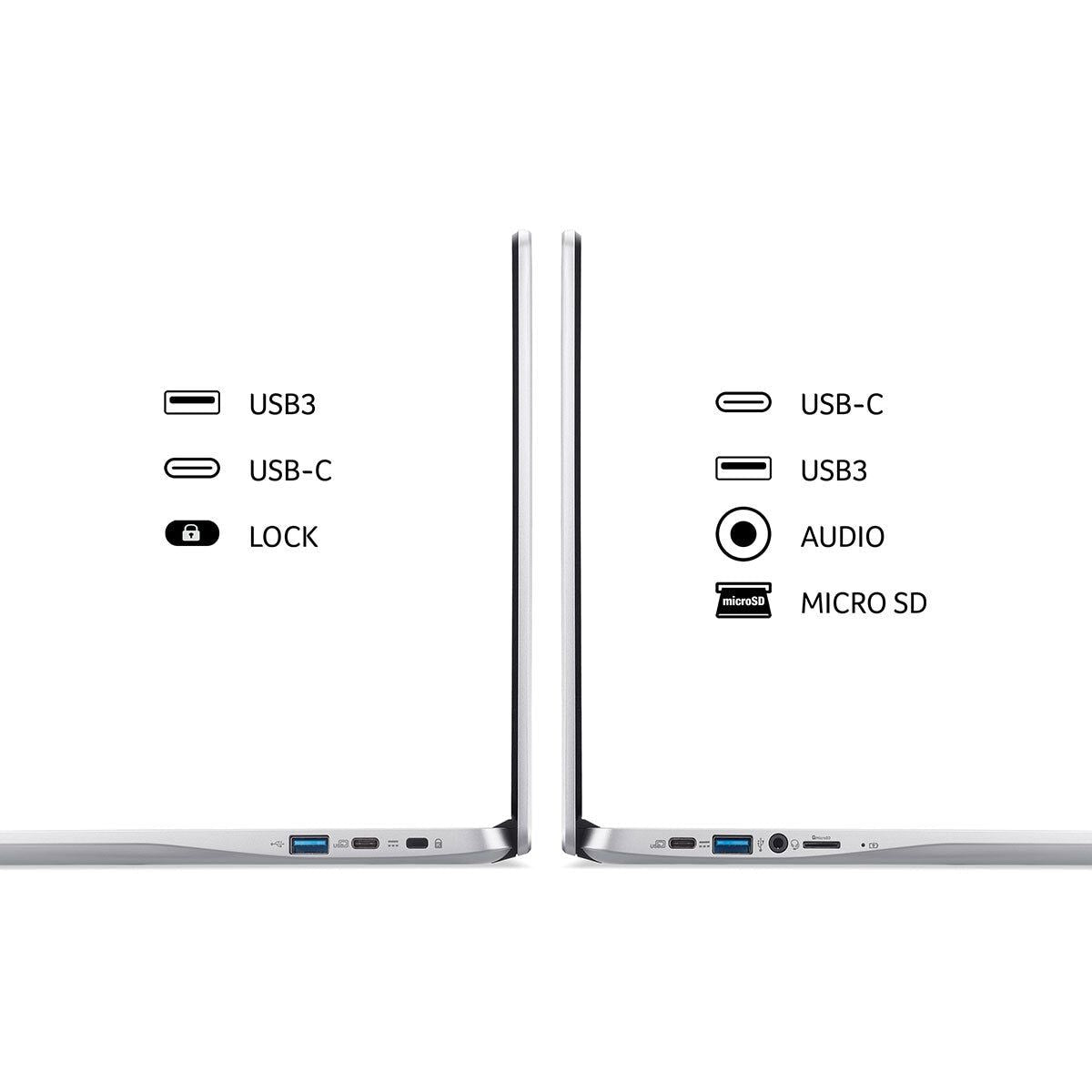 Acer 314, Intel Pentium Silver N6000, 4GB RAM, 128GB eMMC, 14 Inch Chromebook NX.K04EK.004 - McGrocer