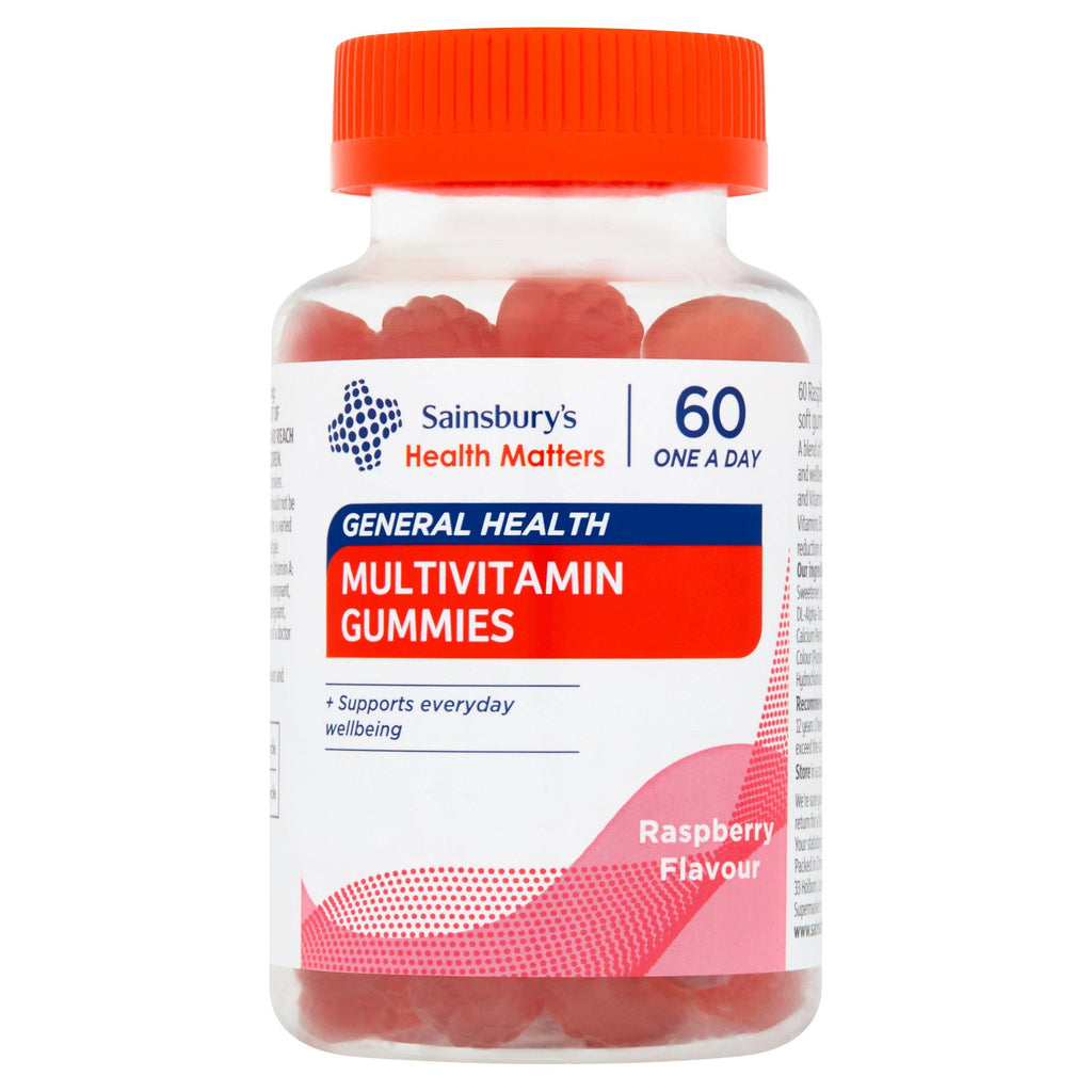 Sainsbury's One a Day General Health Multivitamin Gummies Raspberry Flavour x60