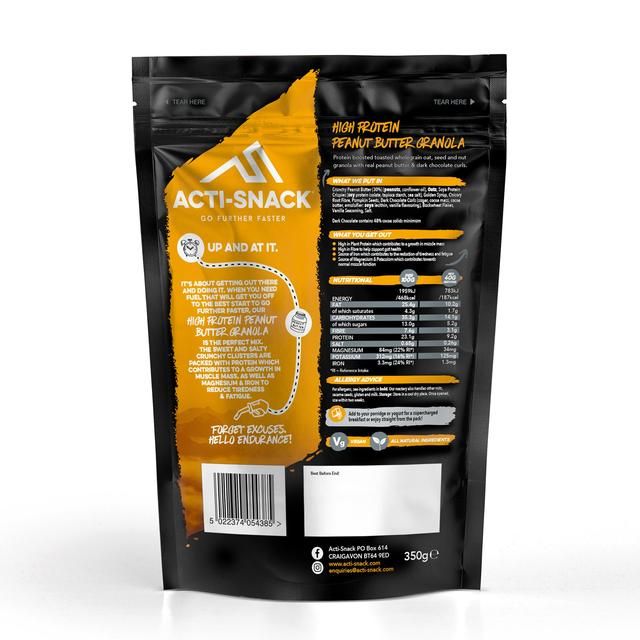 Acti-Snack High Protein Peanut Butter Granola   350g - McGrocer