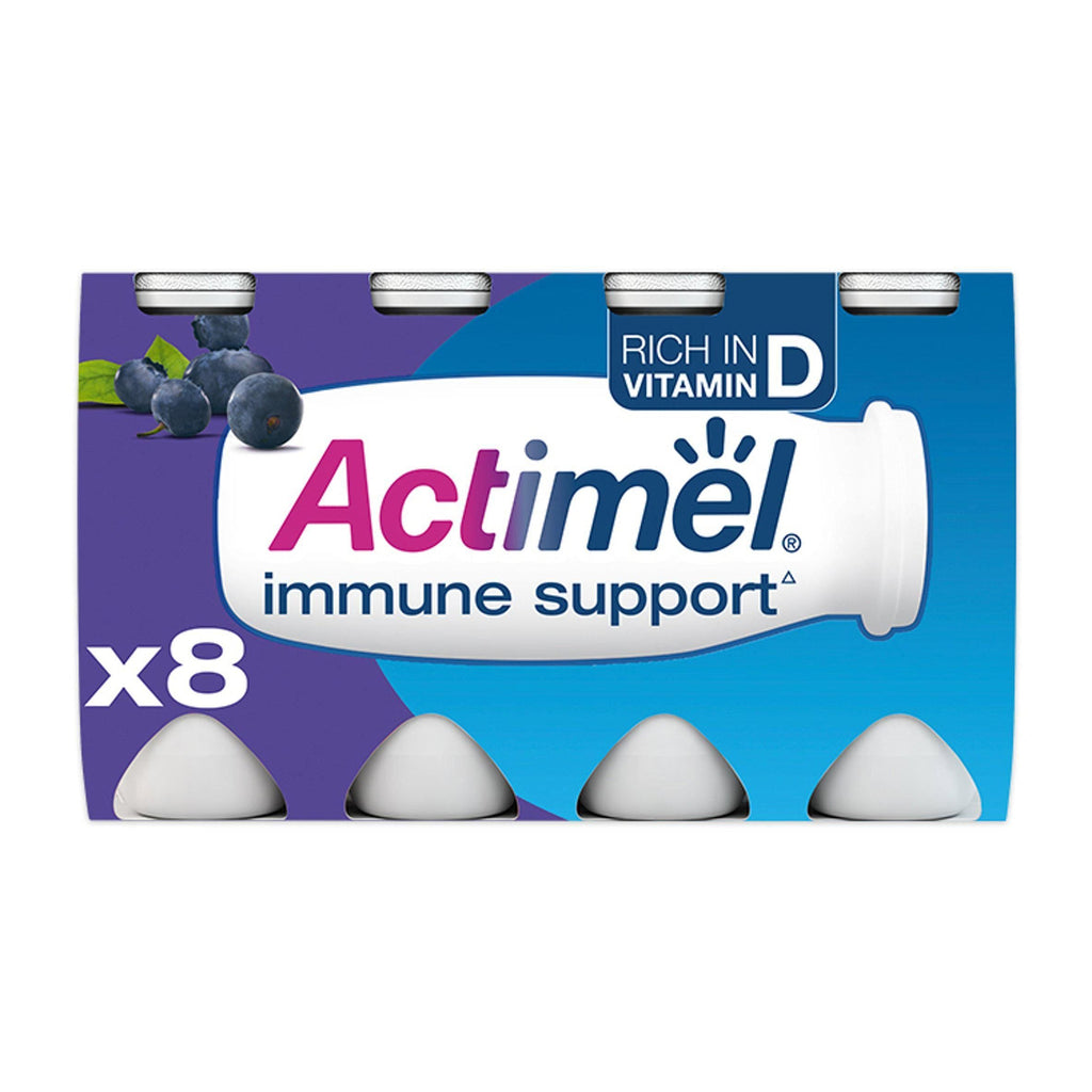 Actimel Blueberry Cultured Yogurt Drink 8x100g