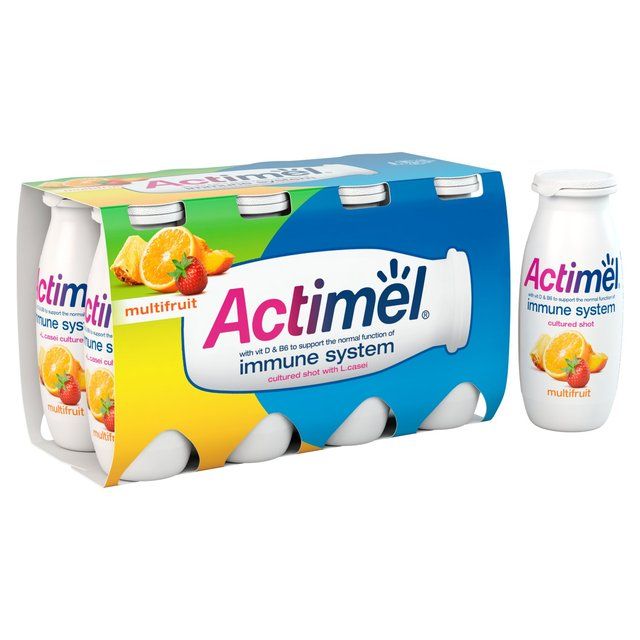 Actimel Multifruit Cultured Yoghurt Drink   8 x 100g