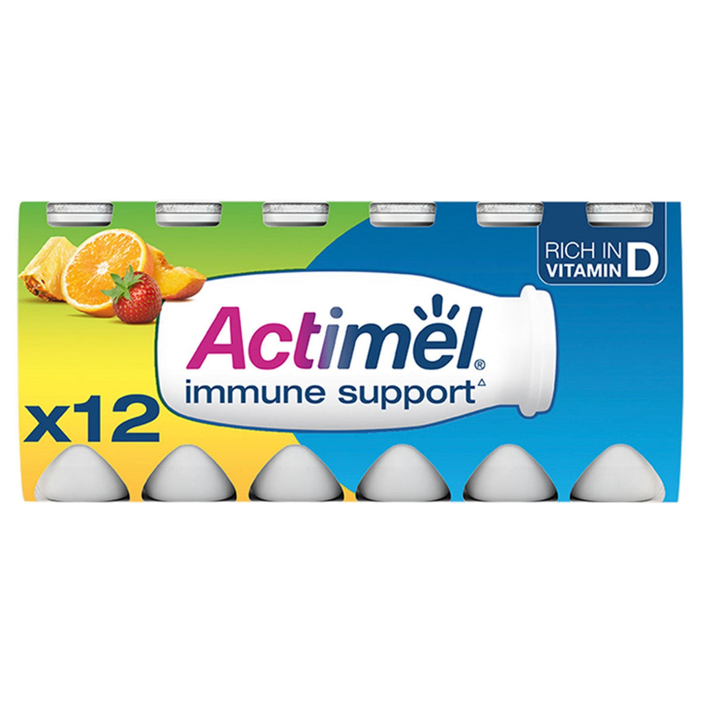 Actimel Multifruit Cultured Yogurt Drink 12x100g