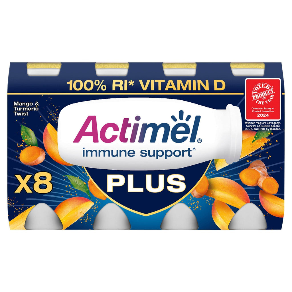 Actimel Plus Mango & Turmeric Twist 8x100g