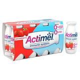 Actimel Strawberry 0% Added Sugar Fat Free Yoghurt Drink   8 x 100g