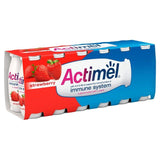 Actimel Strawberry Cultured Yoghurt Drink   12 x 100g