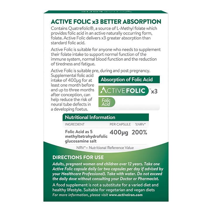 Active Folic 60 Capsules - McGrocer