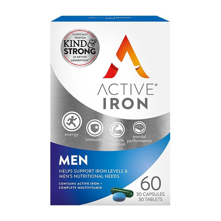 Active Iron for Men 30 Capsules + 30 Tablets