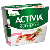 Activia Rhubarb Fruit Yoghurt   4 x 115g