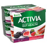 Activia Rhubarb Prune Fig Blackberry & Raspberry Multipack Fruit Yoghurt    8 x 115g