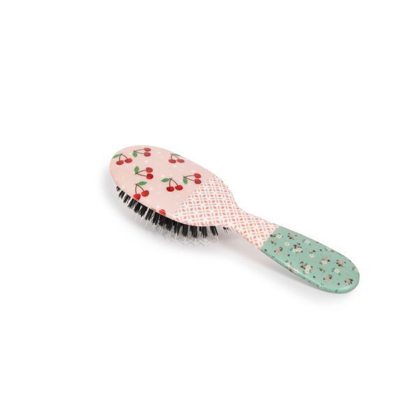 Rock & Ruddle Cherries Small Synthetic Bristle Hairbrush