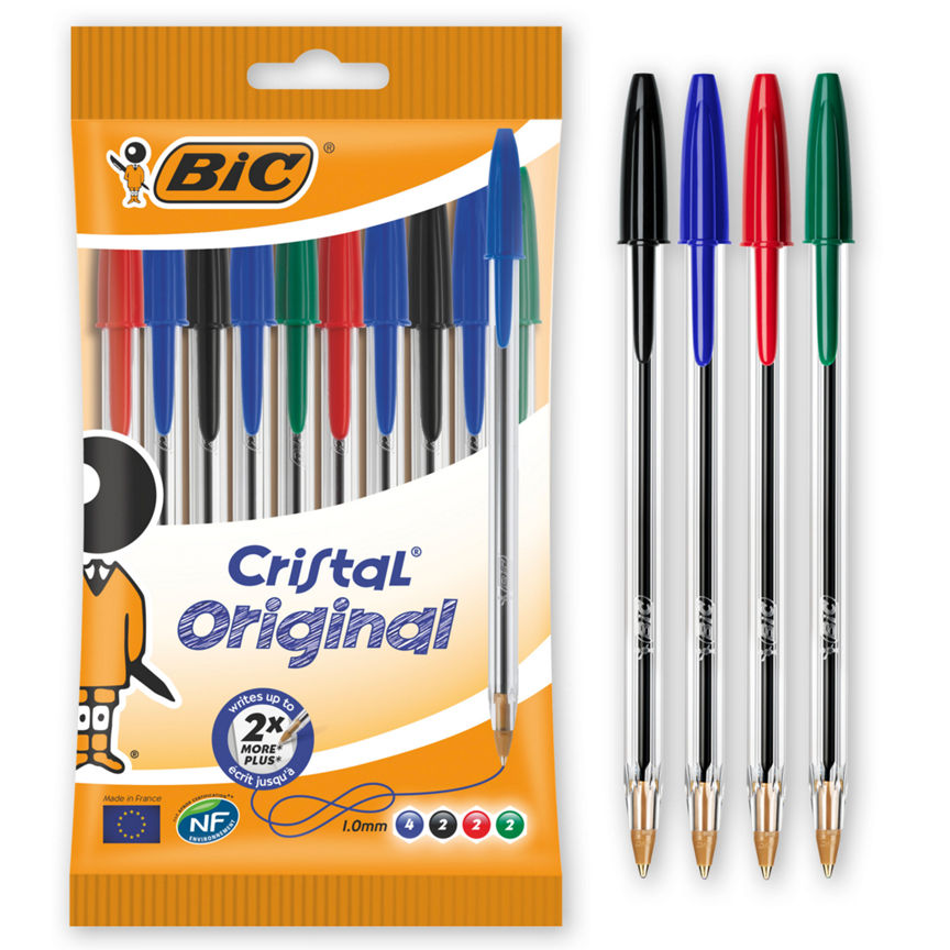 Bic Cristal Assorted Medium Ball Pens