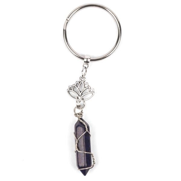 Myga Keyring - Lotus & Blue Sandstone GOODS Superdrug   