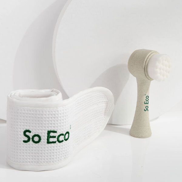 So Eco Facial Cleansing Brush & Waffle Headband