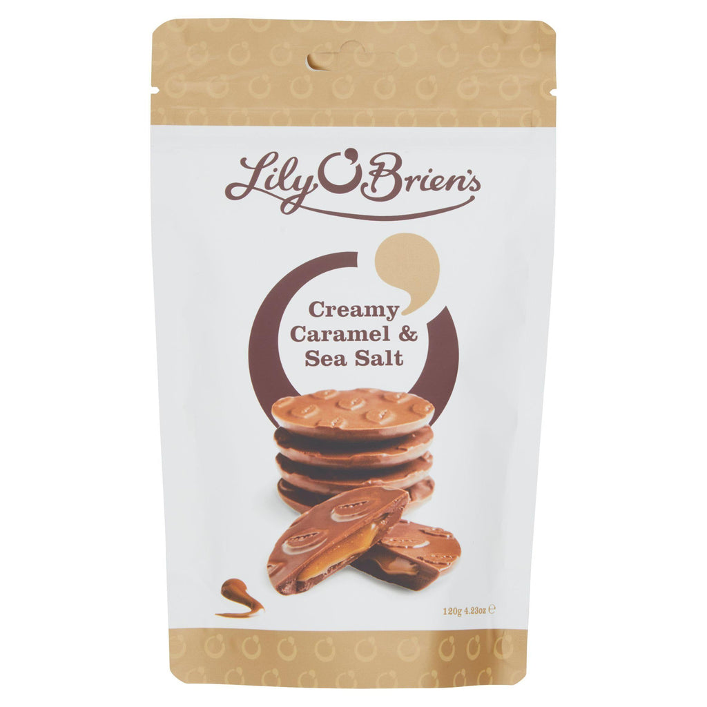 Lily O'Brien's Creamy Caramel & Sea Salt Chocolate Share Bag