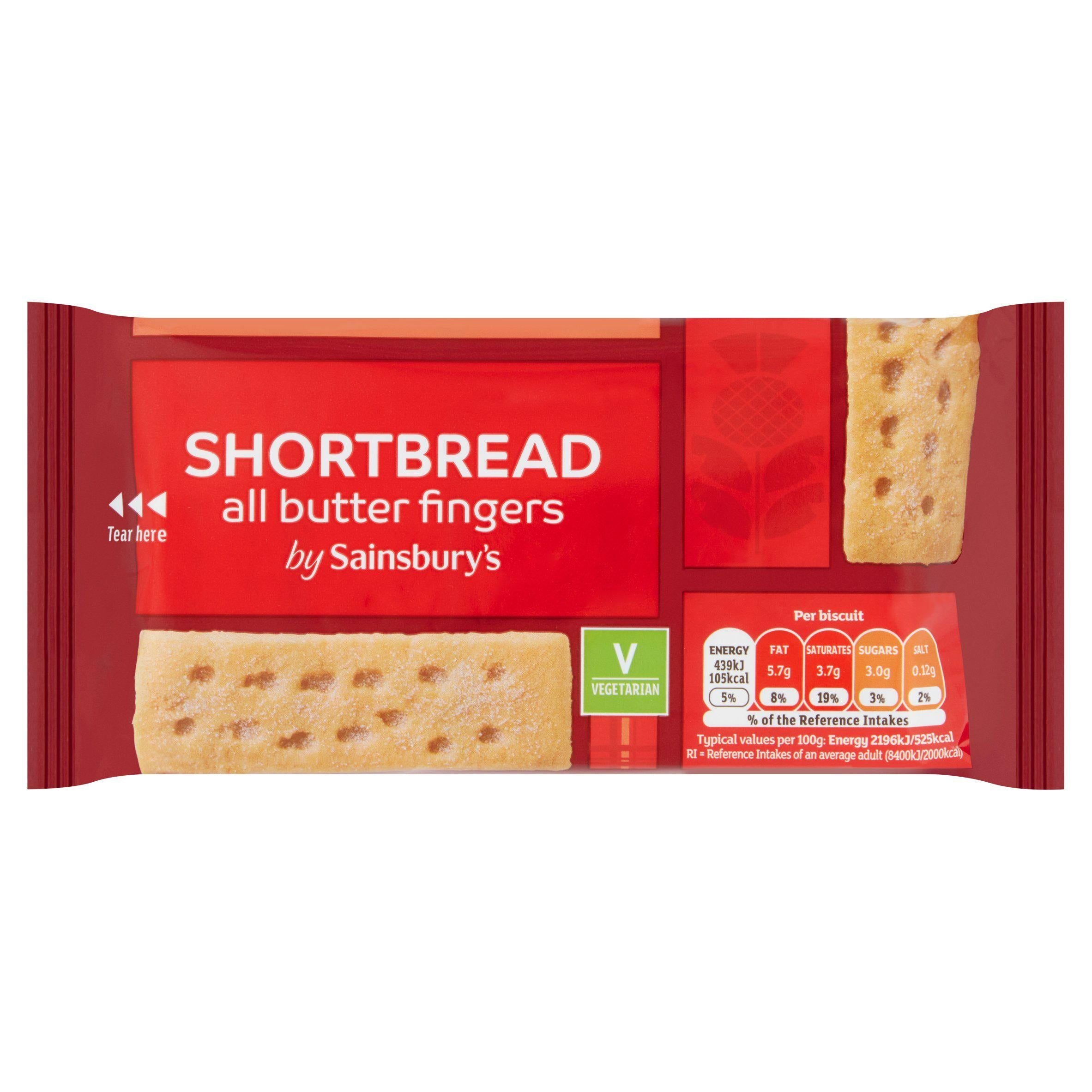 Sainsbury's Highland All Butter Shortbread Finger Biscuits 200g GOODS Sainsburys   