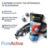 Pure Active 3in1 Charcoal Blackhead Mask Wash Scrub 150ml SERVICE Superdrug   