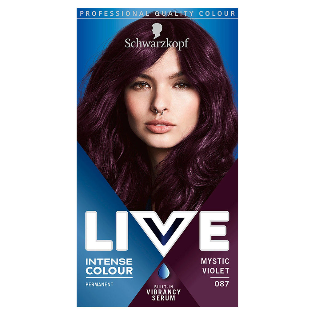 Schwarzkopf Live Intense Colour Permanent Hair Dye Mystic Violet 087