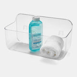 Addis Invisifix Bathroom Shower Storage Caddy Holder Clear