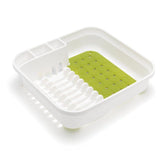 Addis Premium Soft Touch Dish Draining Rack White / Green